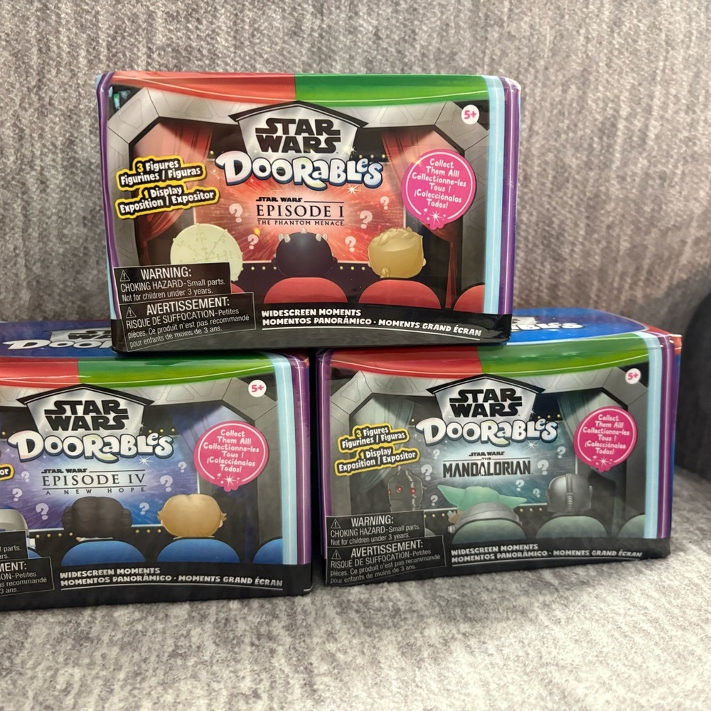 Star Wars Doorables Episode I, IV, Mandalorian Set -